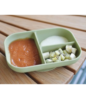 BEABA PLATO DIVIDIDO DE SILICONA COLOR VERDE Inicio y  - BEABA 2