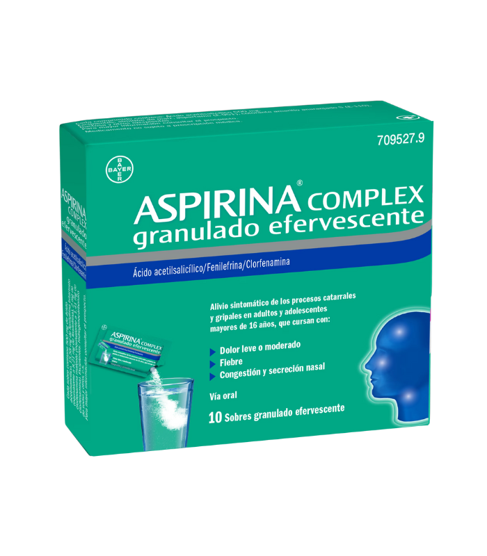 ASPIRINA COMPLEX 10 SOBRES GRANULADO EFERVESCENTE Analgesicos y Analgésico y Antiinflamatorio - BAYER