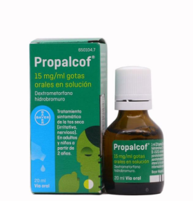 PROPALCOF 15 MG-ML GOTAS ORALES SOLUCION 20 ML (ANTES ROMILAR) Tos y mucosidad y Resfriado, tos y Gripe - BAYER