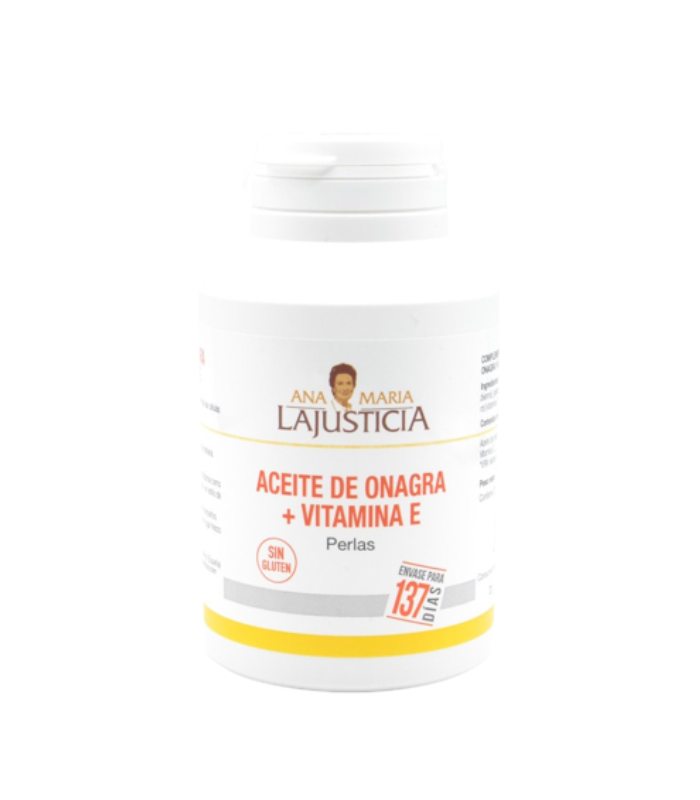 LA JUSTICIA ACEITE ONAGRA +VITAMINA E 275 PERLAS Salud y Inicio - 