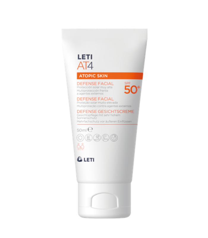 LETI AT4 ATOPIC SKIN DEFENSE FACIAL SPF 50+ Higiene y Inicio - LETI