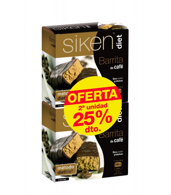 SIKEN DIET BARRITA SUSTITUTIVA CAFÉ 5 UNIDADES DUPLO Inicio y  - SIKEN