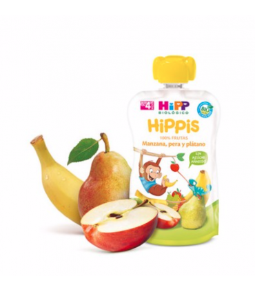 HIPP POUCH MANZANA PERA PLATANO 100G Inicio y  - HIPP