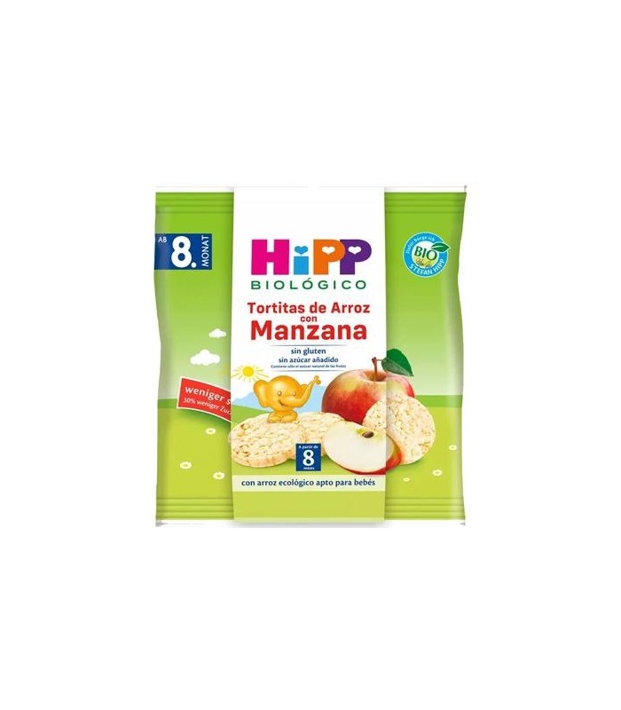 HIPP TORTITAS DE ARROZ CON MANZANA 30G Inicio y  - HIPP