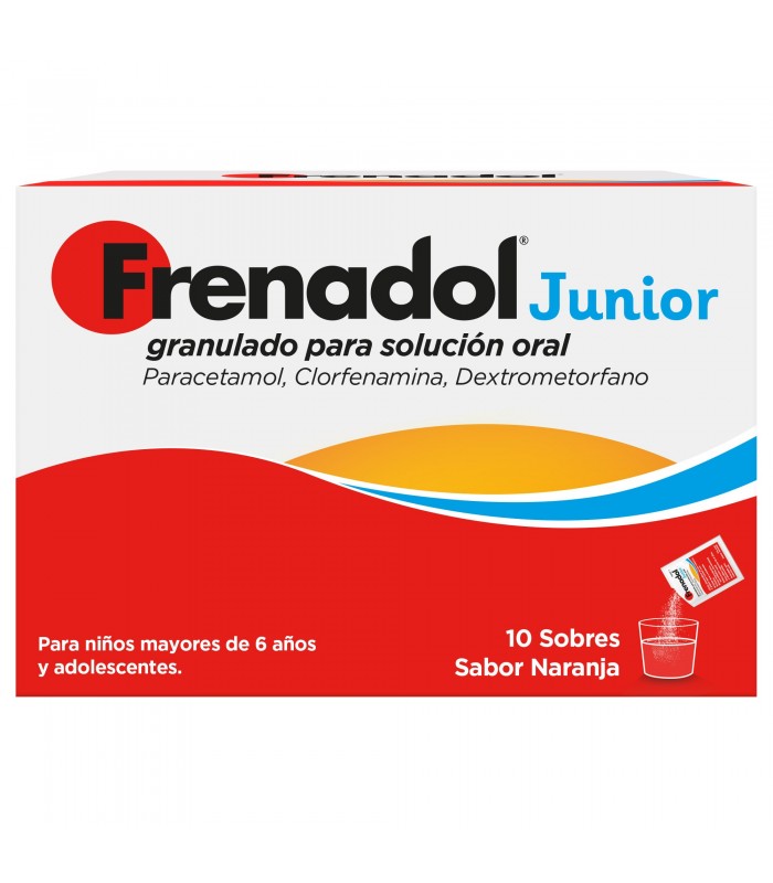 FRENADOL JUNIOR 10 SOBRES GRANULADO SOLUCION ORAL Resfriados y Resfriado, tos y Gripe - FRENADOL