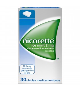 NICORETTE ICE MINT 2 MG 30 CHICLES Deshabituacion tabaquica y Medicamentos - NICORETTE