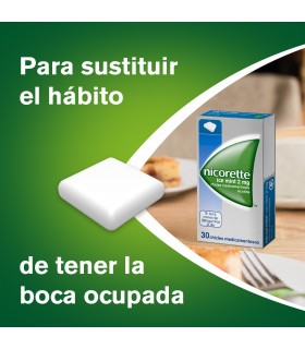 NICORETTE ICE MINT 2 MG 30 CHICLES Deshabituacion tabaquica y Medicamentos - NICORETTE 2