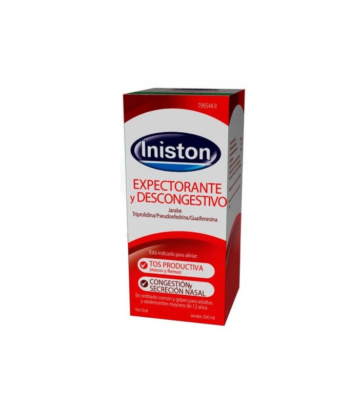 INISTON EXPECTORANTE Y DESCONGESTIVO JARABE 200ML Tos y mucosidad y Resfriado, tos y Gripe - INISTON
