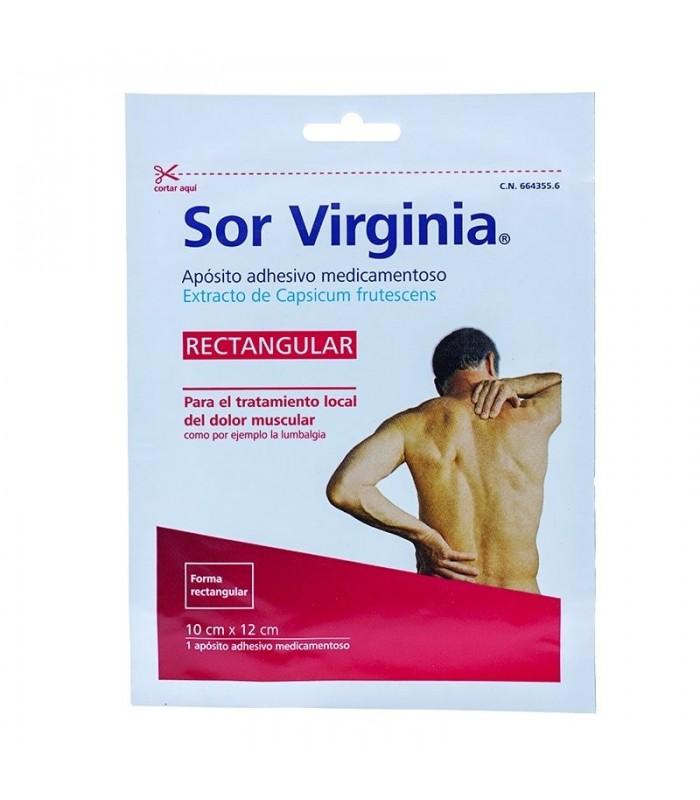 SOR VIRGINIA 1 APOSITO RECTANGULAR Analgesicos y Analgésico y Antiinflamatorio - UNITEX HARTMANN