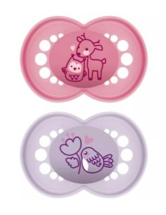 MAM ORIGINAL PURE CHUPETE SILICONA NIÑA +6M 2 UNIDADES Inicio y  - 