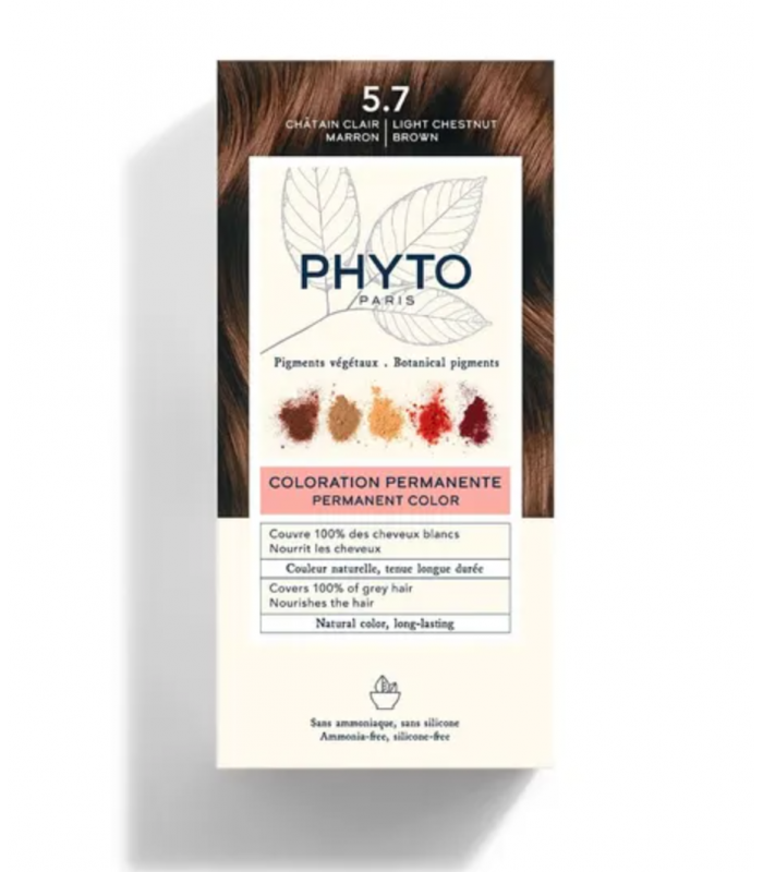 PHYTO COLOR Nº 5.7 CASTAÑO MARRON Higiene y Inicio - PHYTO