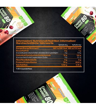 NAMED SPORT CREAMY PROTEIN 80 CHERRY YOGURT 500G Inicio y  - NAMED