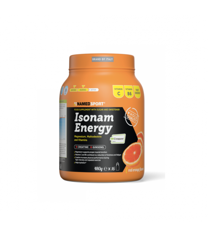 NAMED SPORT ISONAM ENERGY NARANJA 480G Inicio y  - NAMED