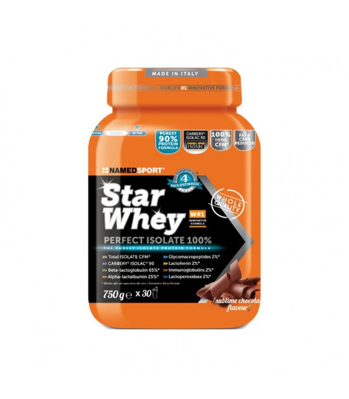 NAMED SPORT STAR WHEY ISOLATE CHOCOLATE 750G Inicio y  - NAMED
