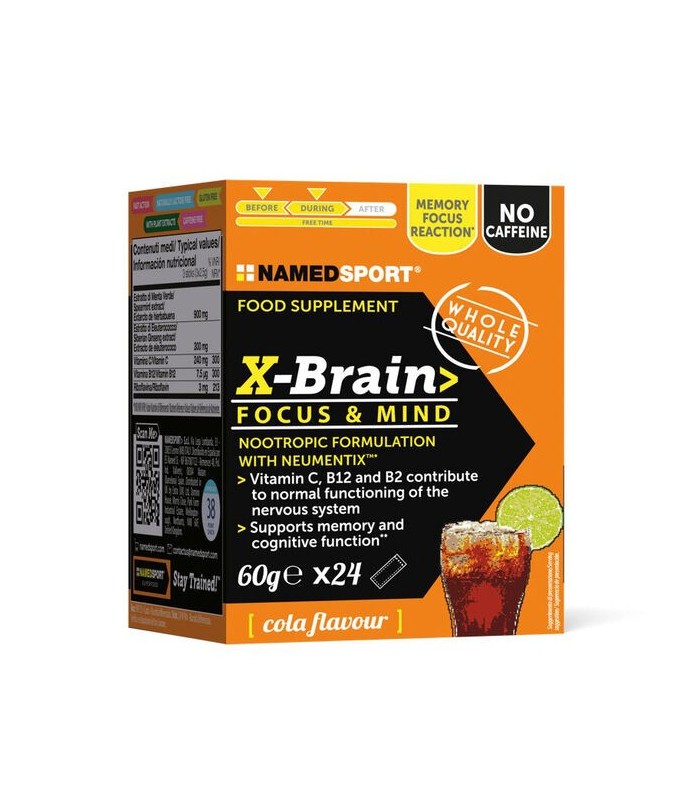 NAMED SPORT X-BRAIN SABOR COLA 24 STICKS Inicio y  - NAMED