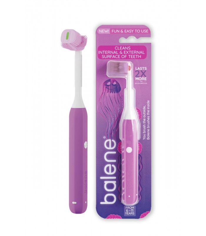 BALENE KIDS CEPILLO DENTAL INFANTIL 6 A 11 AÑOS LILA Inicio y  - BALENE