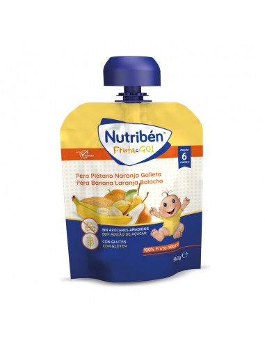 NUTRIBEN FRUTA&GO GALLETAS PERA PLATANO NARANJ