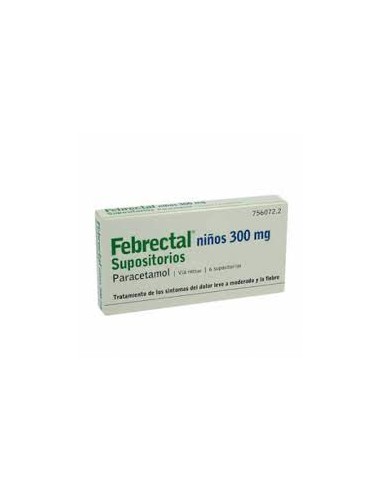 FEBRECTAL INFANTIL 300 MG 6 SUPOSITORIOS Analgesicos y Analgésico y Antiinflamatorio - ROMOFARM