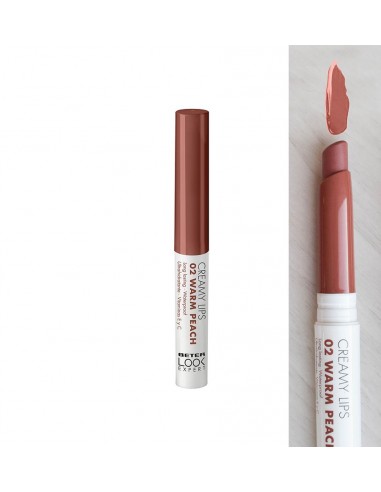 BETER LOOK LABIAL CREAMY Nº 02 WARM PEACH Inicio y  - BETER