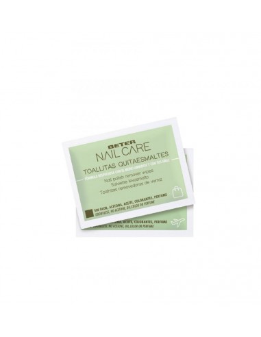 BETER NAIL CARE TOALLITAS QUITAESMALTE 10U Manicura y Cuidado manos - BETER
