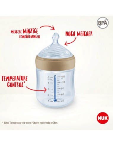 NUK FOR NATURE BIBERON SILICONA T-S 150 ML Inicio y  - NUK