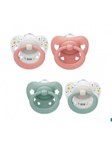 NUK CHUPETE CLASSIC SIGNATURE SILICONA 0-6M 2UDS