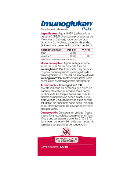 IMUNOGLUKAN 120 ML Salud y Inicio - ORDESA