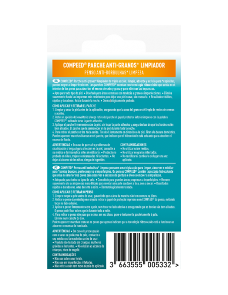 COMPEED PARCHE ANTIGRANOS LIMPIADOR 7U Inicio y  - COMPEED