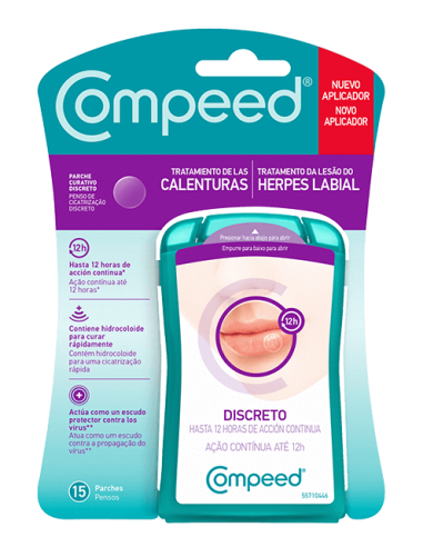 COMPEED PARCHE ANTIHERPES 15 UNIDADES Inicio y  - COMPEED