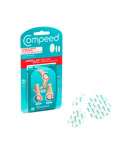 COMPEED AMPOLLAS HIDROCOLOIDE SURTIDO 5U Salud y Inicio - COMPEED