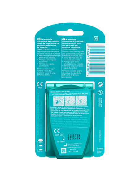 COMPEED AMPOLLAS HIDROCOLOIDE SURTIDO 5U Salud y Inicio - COMPEED