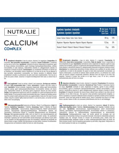 NUTRALIE CALCIUM 800MG 90 COMPRIMIDOS Inicio y  - NUTRALIE