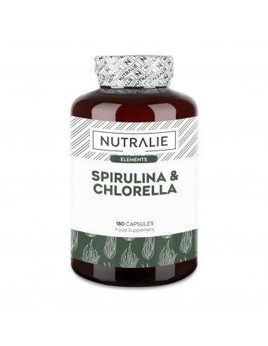 NUTRALIE SPIRULINA & CHLORELLA 180 CAPSULAS Inicio y  - NUTRALIE