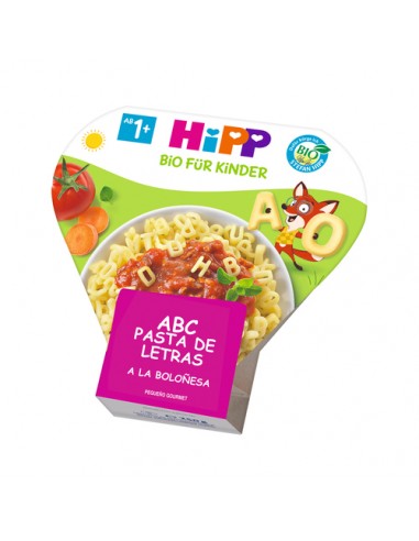 HIPP GOURMET PASTA DE LETRAS A LA BOLOÑESA 250G Inicio y  - HIPP