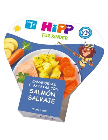 HIPP GOURMET ZANAHORIA PATATAS CON SALMON 250G Inicio y  - HIPP