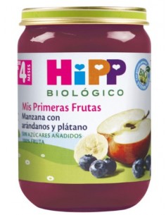 HIPP POTITO MANZANA ARANDANOS Y PLATANO 190G Inicio y  - HIPP