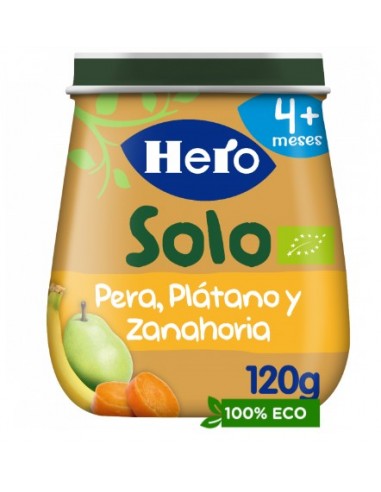 HERO SOLO PERA PLATANO ZANAHORIA ECO 120G Inicio y  - 