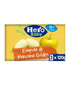 HERO COMPOTA DE MANZANA 2 TARROS 120 G BIPACK Inicio y  - HERO BABY PEDIALAC