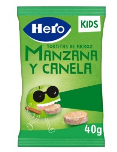 HERO KIDS TORTITAS ARROZ MANZANA Y CANELA 1 BOLSA 40G Inicio y  - HERO BABY PEDIALAC