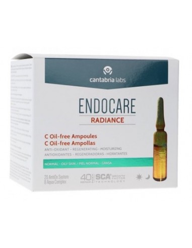 ENDOCARE C OIL FREE 2 ML 20 AMPOLLAS Cosmética facial y Cosmética - ENDOCARE