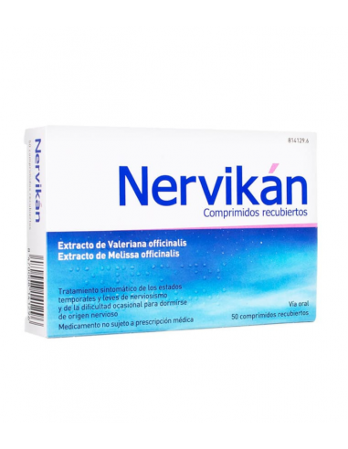 NERVIKAN 50 COMPRIMIDOS Insomnio y Ansiedad y Medicamentos - SCHWABE FARMA IBERICA