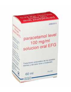 PARACETAMOL LEVEL EFG 100 MG/ML SOLUCION ORAL 60ML