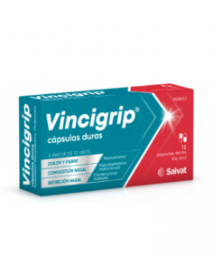 VINCIGRIP 12 CAPSULAS Resfriados y Resfriado, tos y Gripe -