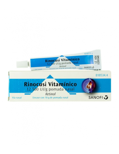 RINOCUSI VITAMINICO 12500 UI/G POMADA NASAL 10 G Congestion nasal y Resfriado, tos y Gripe - SANOFI AVENTIS S.A.