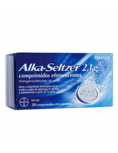 ALKA-SELTZER 2.1 G 20 COMPRIMIDOS EFERVESCENTES Acidez y Trastornos Digestivos - BAYER