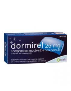 DORMIREL 25 MG 16 COMPRIMIDOS RECUBIERTOS Analgesicos y Analgésico y Antiinflamatorio - CINFA