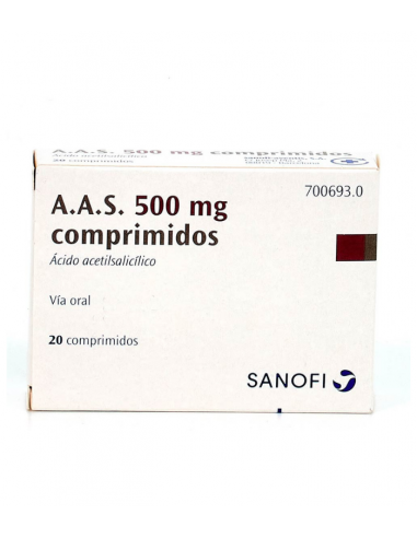 AAS 500 MG 20 COMPRIMIDOS