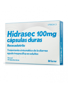 HIDRASEC 100 MG 10 CAPSULAS DURAS Diarrea y Trastornos Digestivos - FERRER INTERNACIONAL