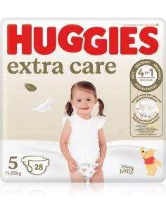 HUGGIES EXTRA CARE TALLA 5 12-22KG 28U Pañales y toallitas y Higiene bebé - HUGGIES