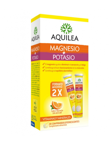 AQUILEA MAGNESIO POTASIO 28 COMPRIMIDOS EFERVESC Salud y Inicio - 
